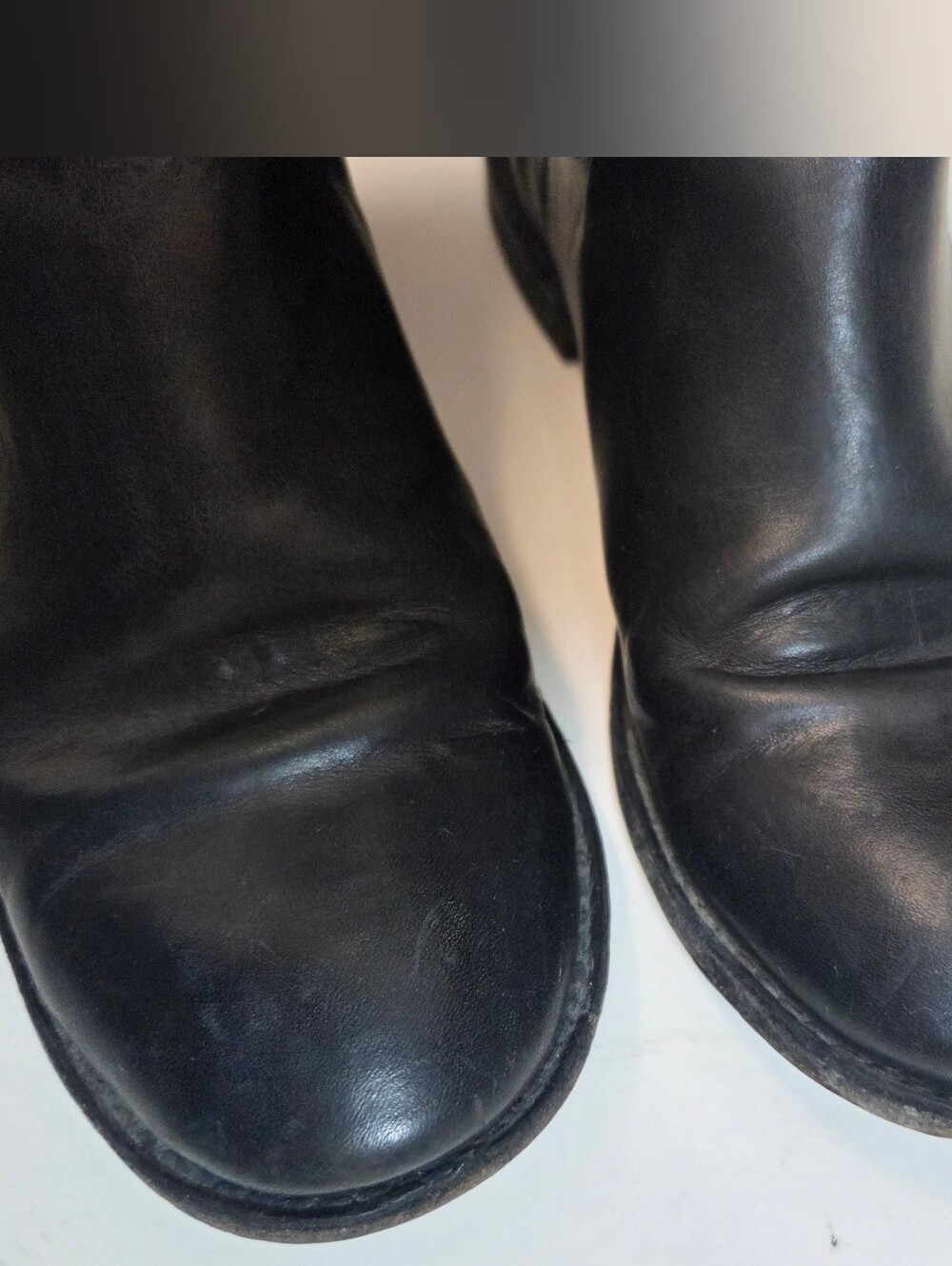 FRYE Paige Short Riding Boots Black Leather Size 6.5 - Picture 4 of 10